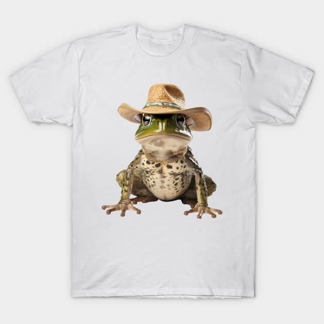 Frog with a Cowboy Hat T-Shirt by Acid_rain